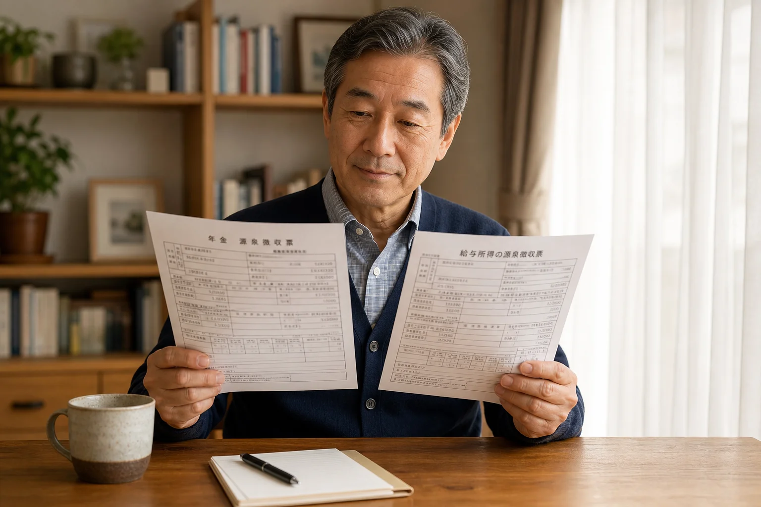 リゾートバイトの確定申告・年末調整はどうする【年金受給者版】｜手続きの流れと還付の受け方のイメージ